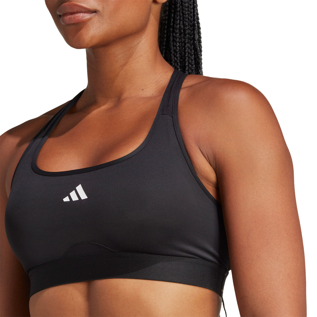 adidas Womens PowerReact Medium Support Training Sports Bra