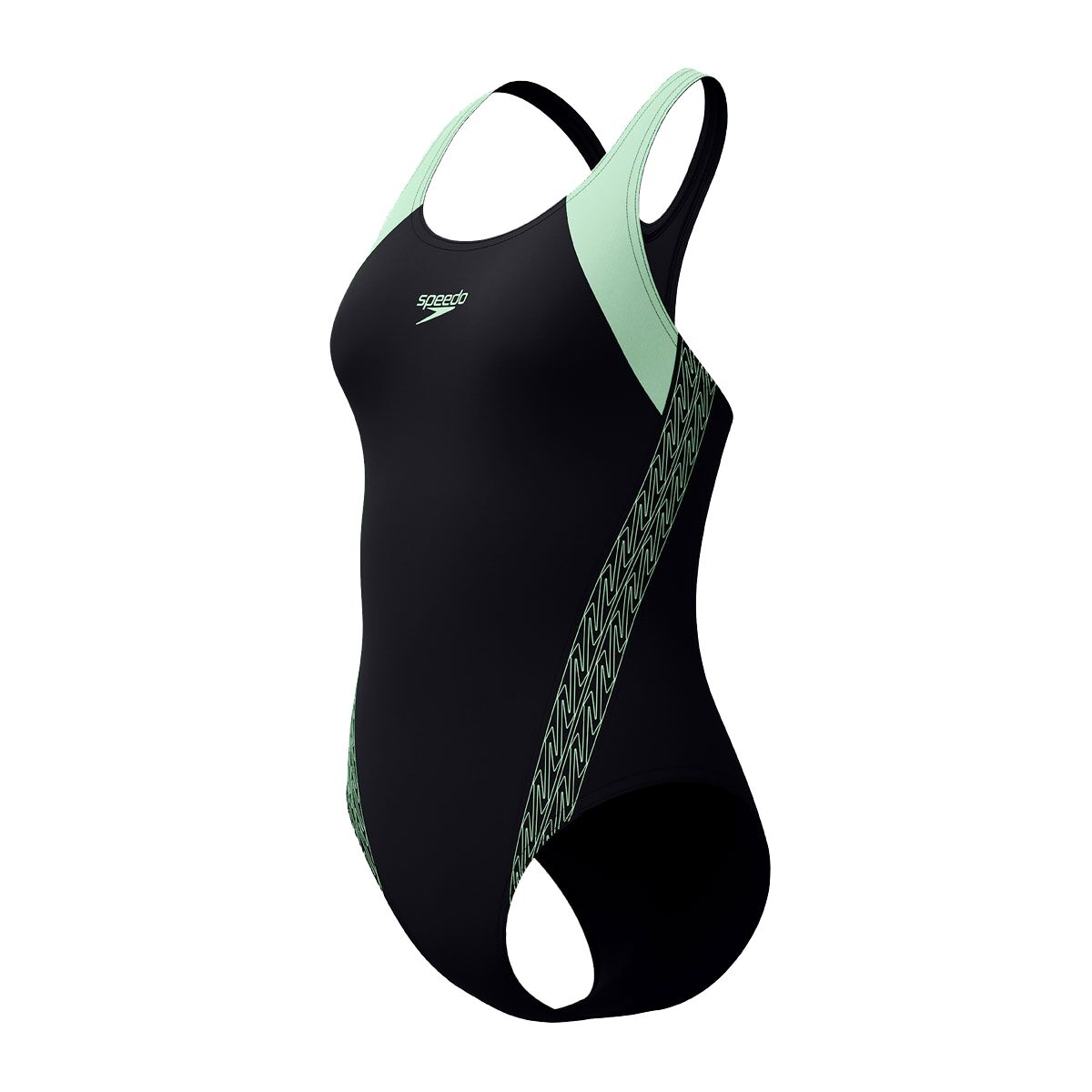 Speedo Womens Splice Racerback One Piece Swimsuit