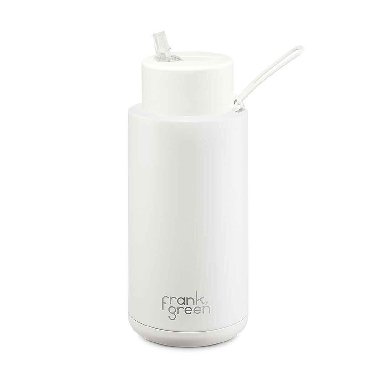 Frank Green Reusable 1L/34oz Water Bottle - White/Cloud