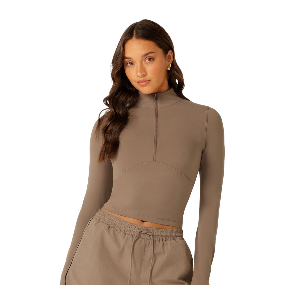 Lorna Jane Womens Elevate Active Half Zip Long Sleeve Top