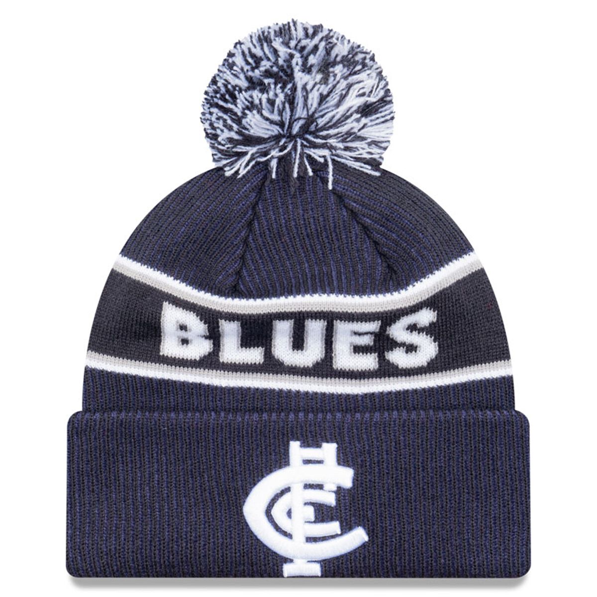 New Era Carlton Blues Knitted Pom Beanie
