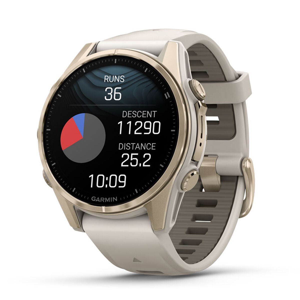Garmin Fenix 8 43mm AMOLED Sapphire Watch - Gray/Sandstone