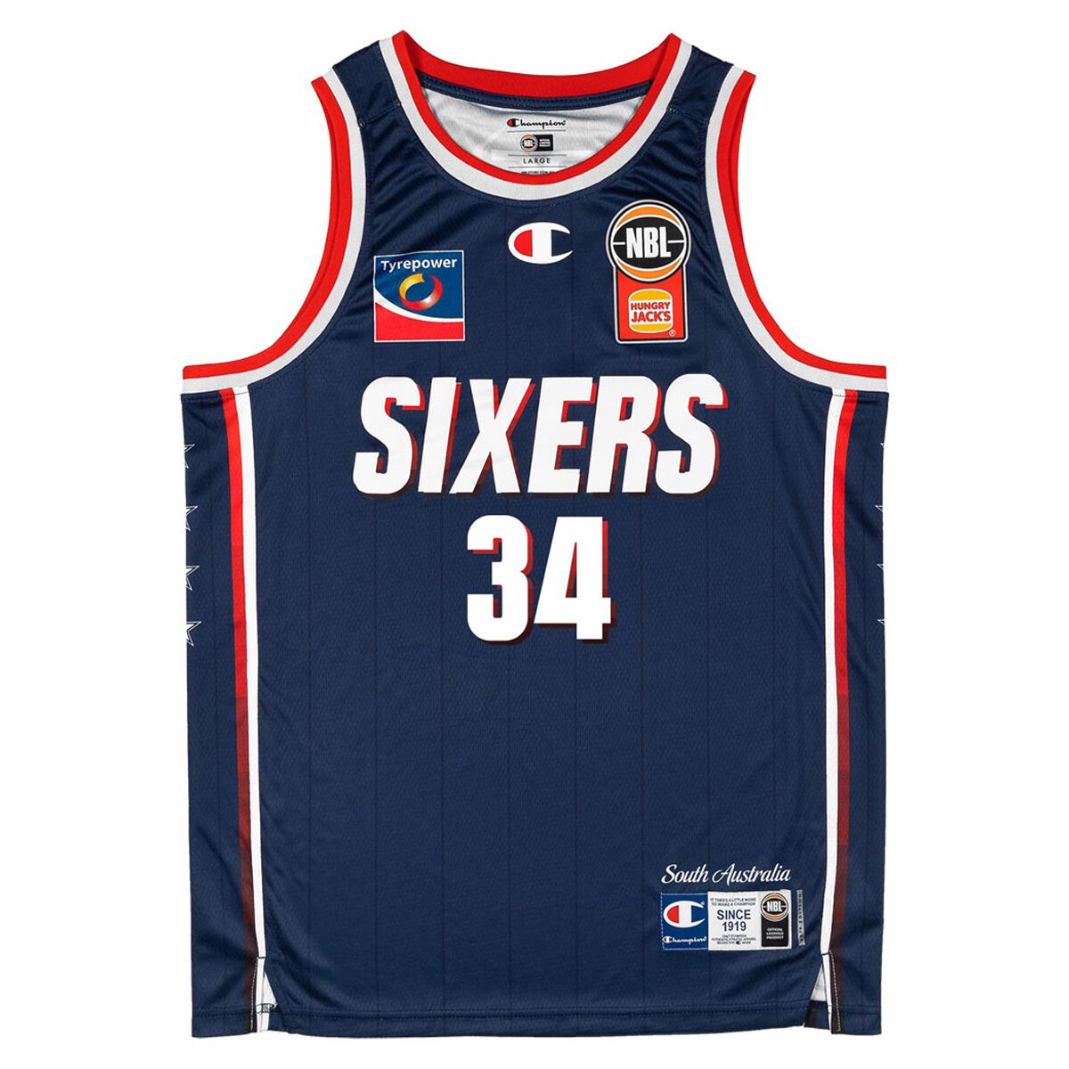 Adelaide 36ers Mens Dejan Vasiljevic 2025/26 Home Basketball Jersey