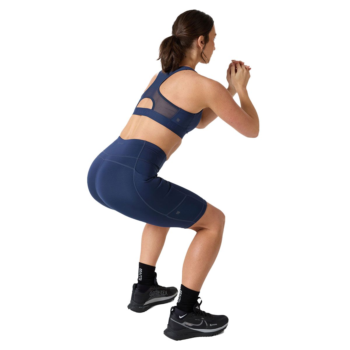 Ell/Voo Womens Essentials 9 Inch Pocket Short Tights