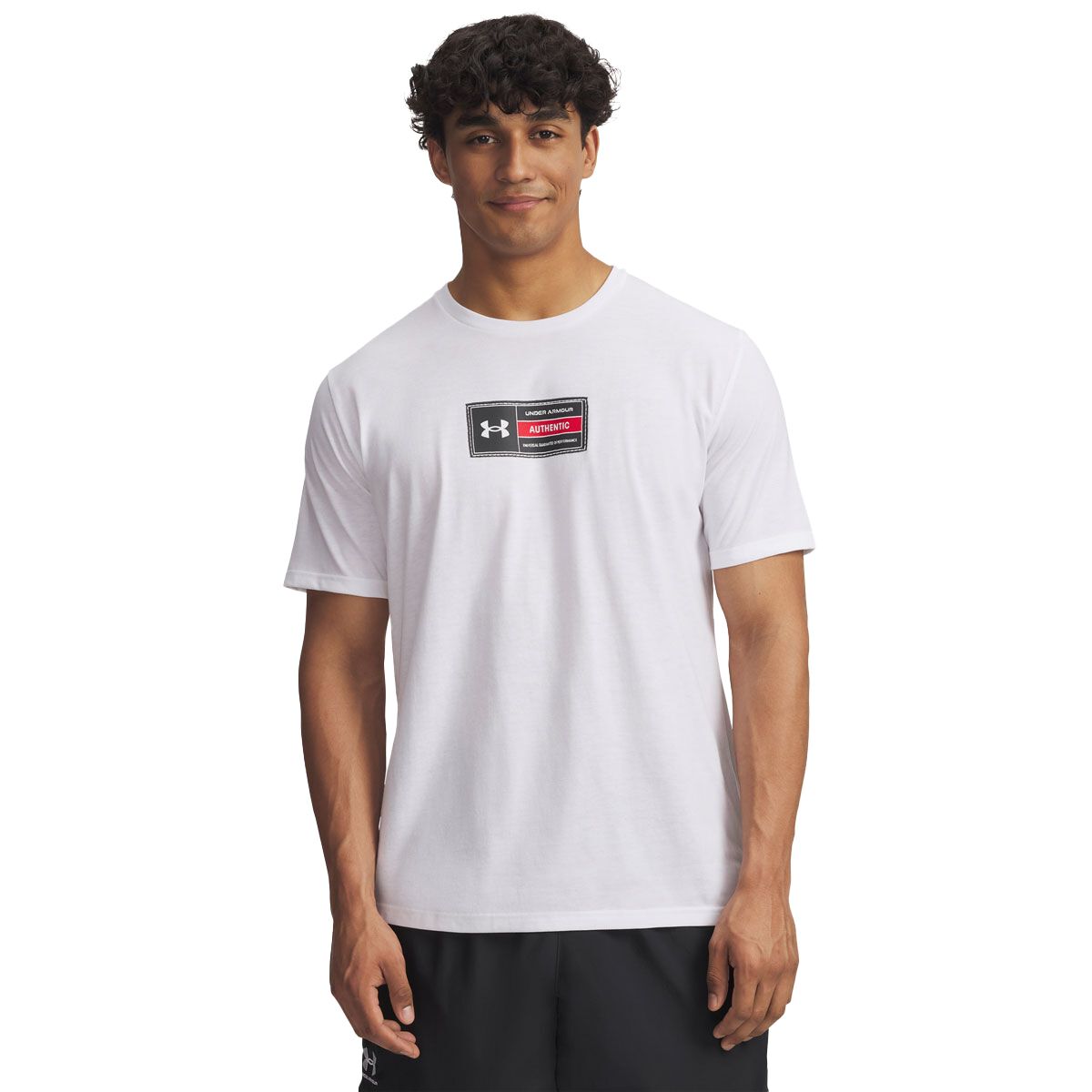 Under Armour Mens Printed Woven Label Tee