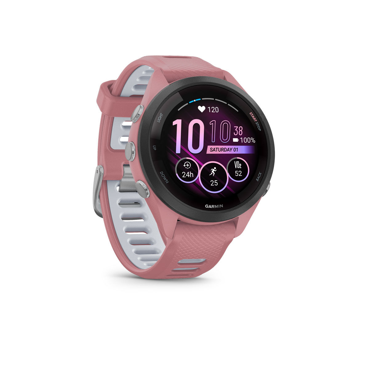 Garmin Forerunner 265S Watch - Light Pink Whitestone