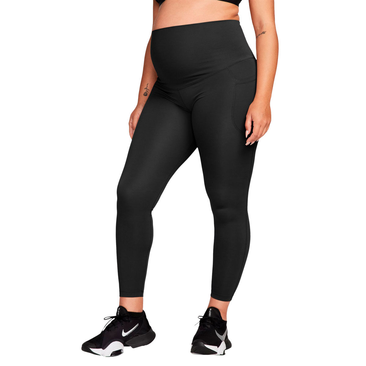 Nike Womens Maternity One Dri-FIT High Rise 7/8 Pocket Tights