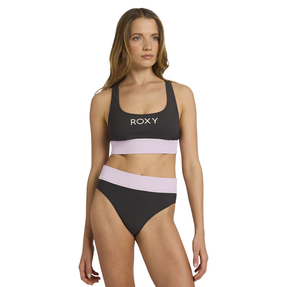 Roxy Womens Active Colour Block Bikini Bottoms