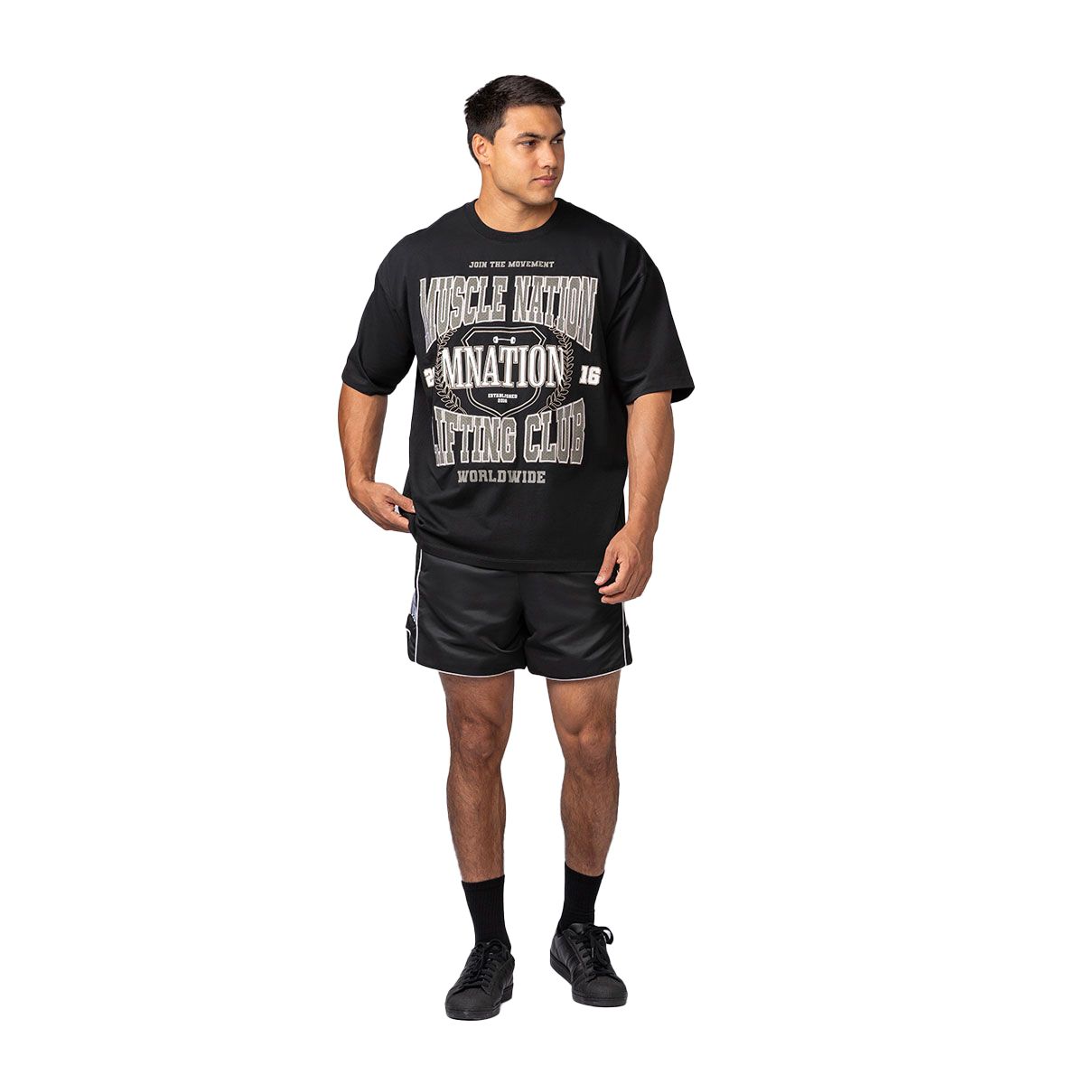 Muscle Nation Mens Round House 5 Inch Training Shorts