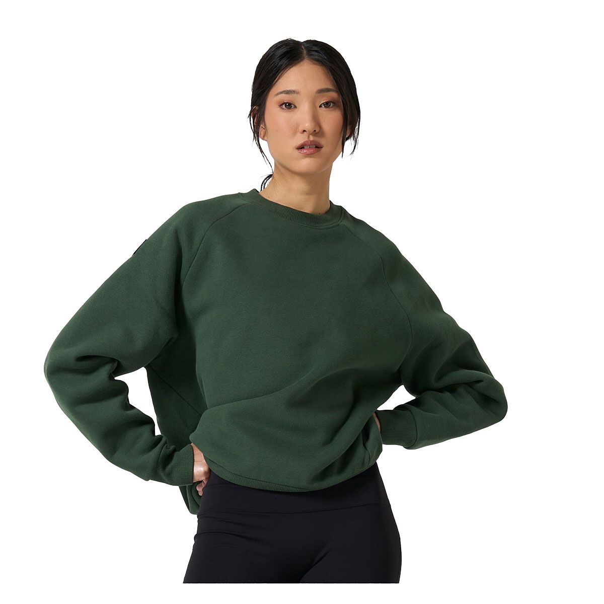 Ell/Voo Womens Mae Fleece Crew Neck Sweatshirt