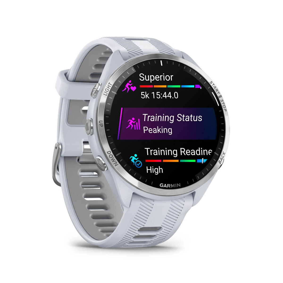 Garmin Forerunner 965 Watch - Whitestone Powder Grey