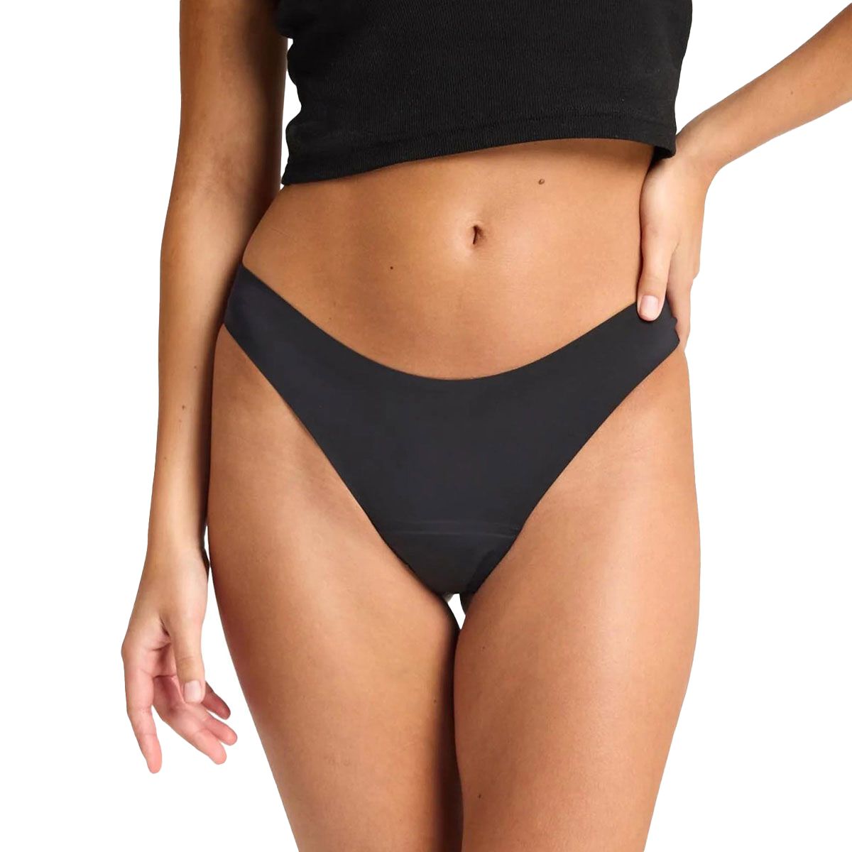 MODIBODI Womens Seamfree Thong Light Period Protection Underwear