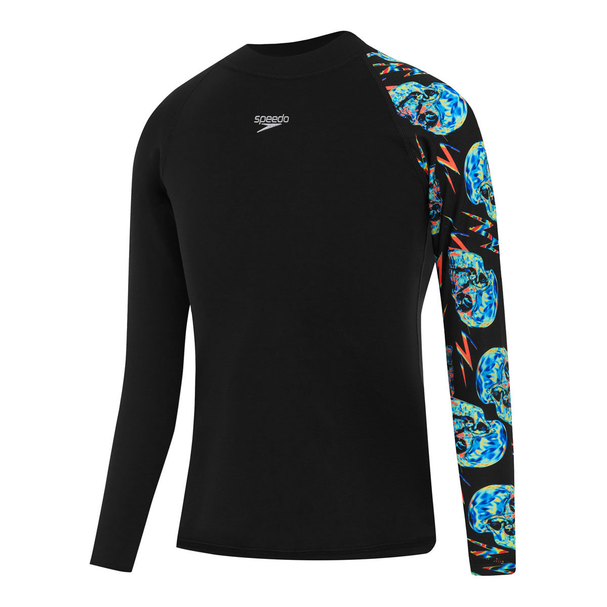 Speedo Boys Endurance+ Skull Long Sleeve Rash Top