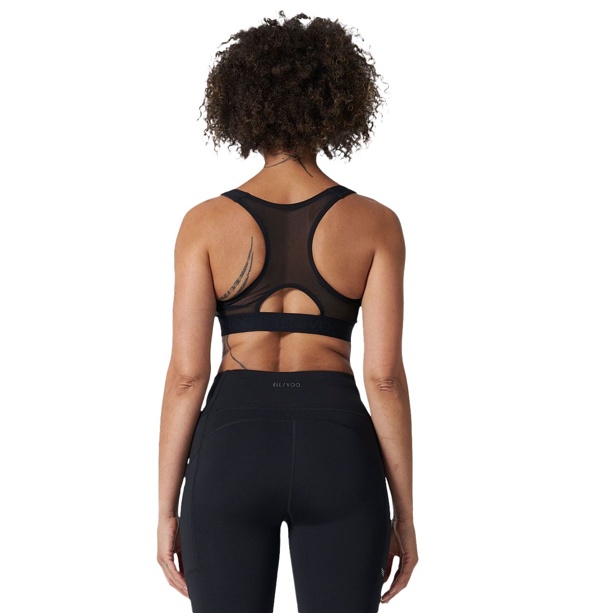 Ell/Voo Womens Essentials Training Crop Sports Bra