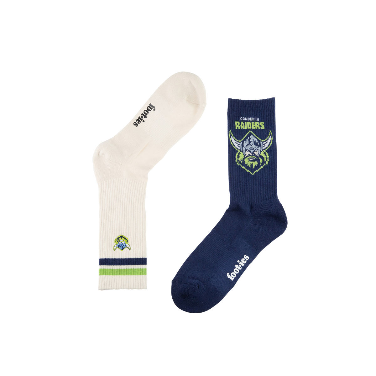 Canberra Raiders Sneaker Socks 2 Pack Multi M/L