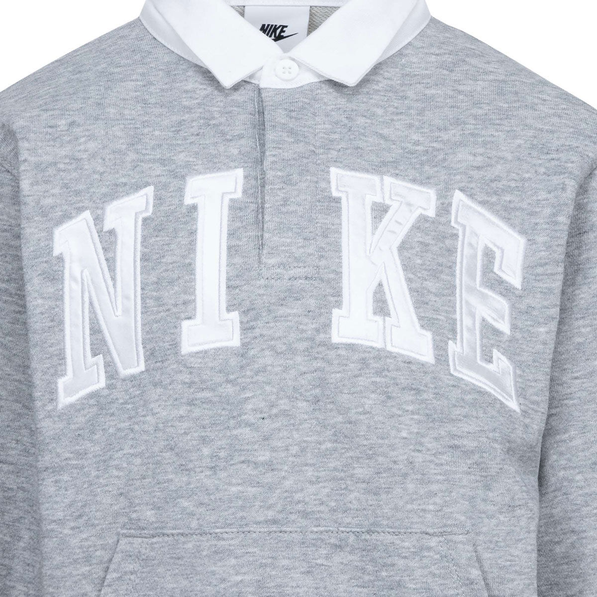 Nike Junior Kids Sportswear Club French Terry Long Sleeve Polo