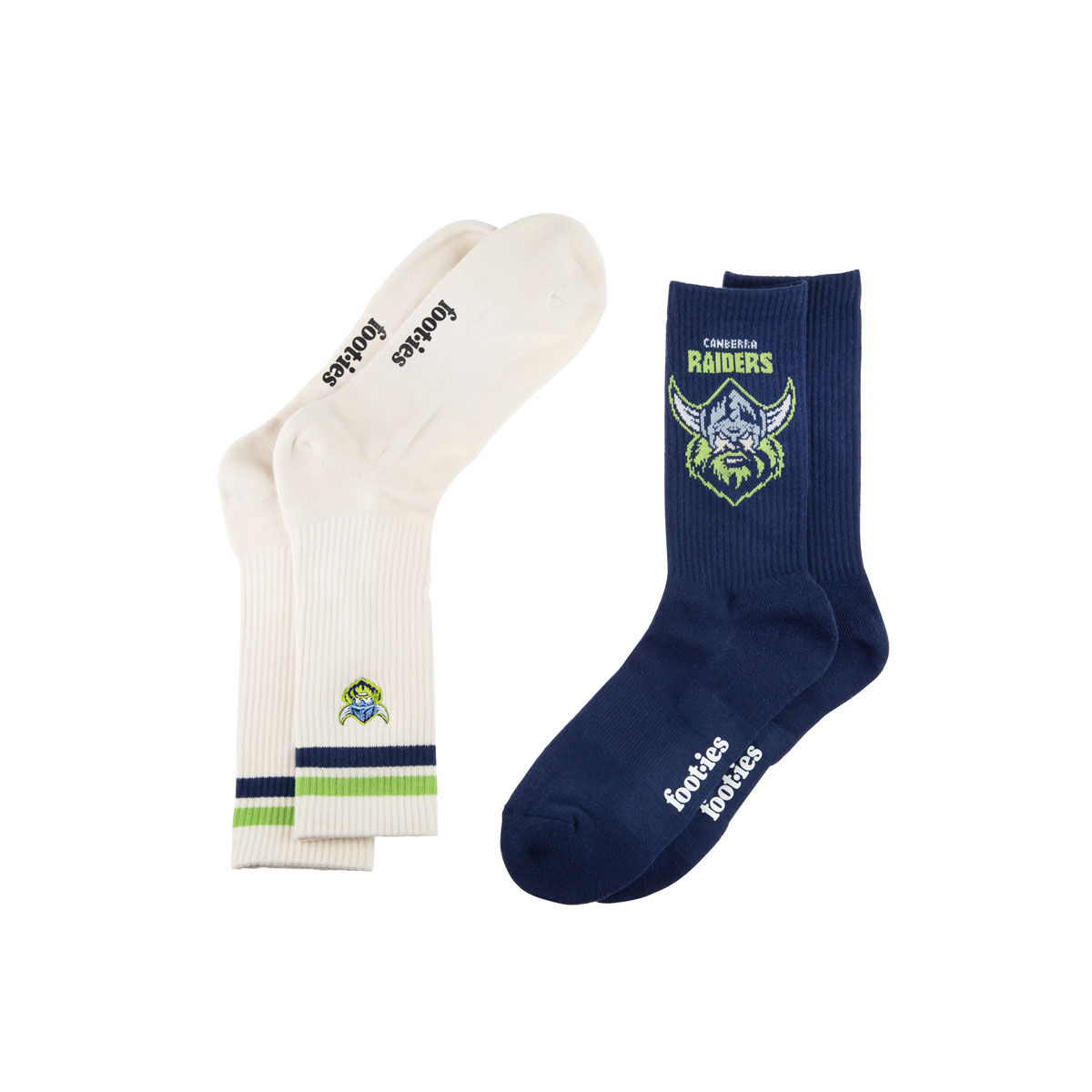 Canberra Raiders Sneaker Socks 2 Pack Multi M/L