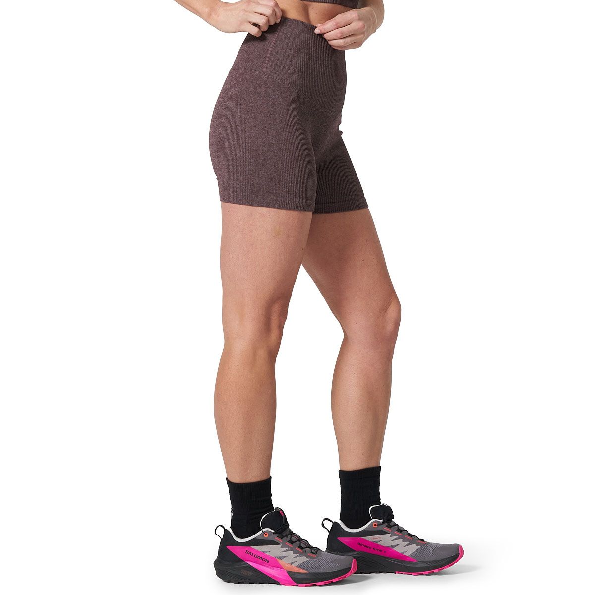 Ell/Voo Womens Reili Seam Free 5 Inch Tights