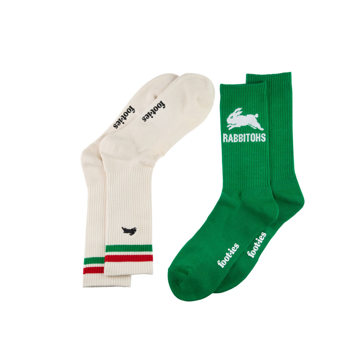 South Sydney Rabbitohs Sneaker Socks 2 Pack