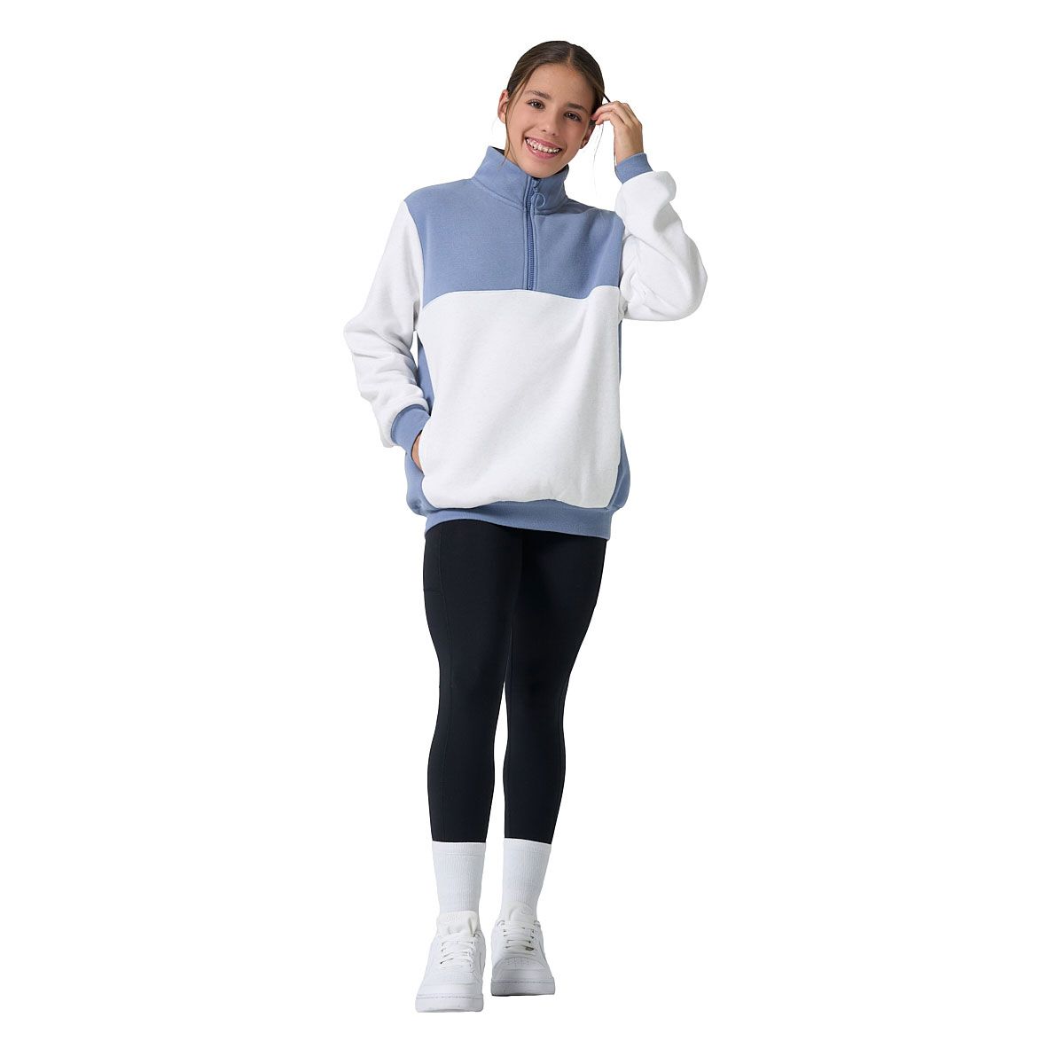 Ell/Voo Junior Freja Fleece Quarter Zip Pullover