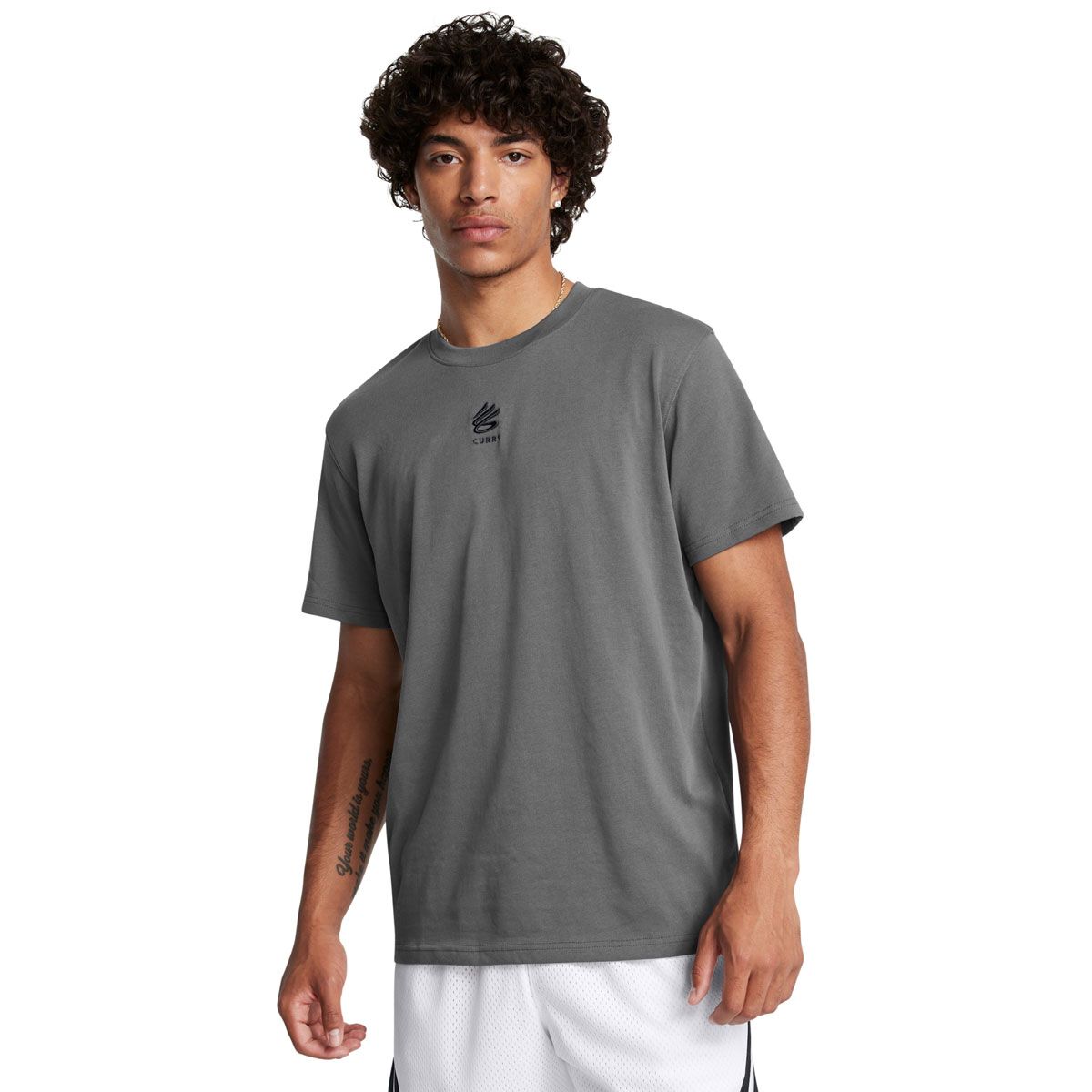 Under Armour Curry Mens Heavyweight Logo Basketball Tee