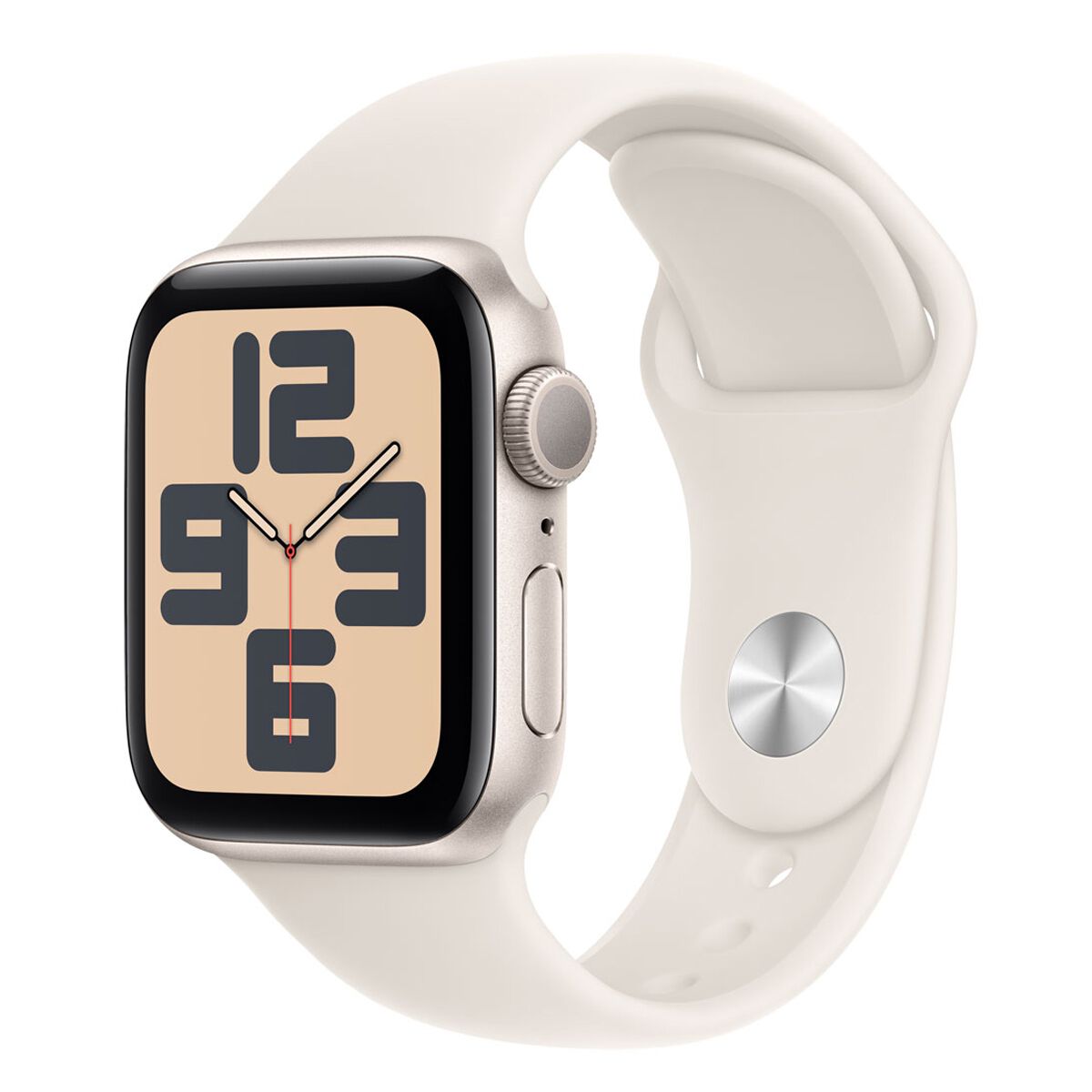 Apple Watch SE (GPS 40mm) Starlight Aluminium Case with Starlight Sport Band - S/M