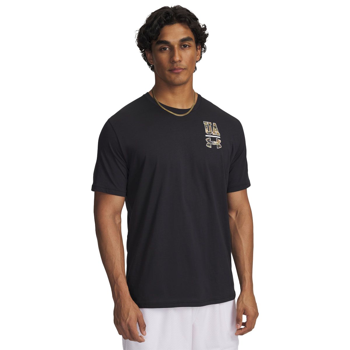 Under Armour Mens Vintage Left Chest Logo Camo Tee