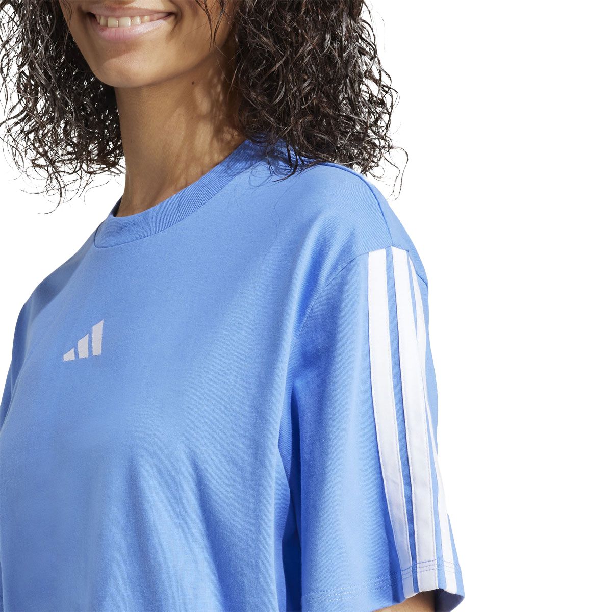 adidas Womens Essentials 3-Stripes Boyfriend Tee
