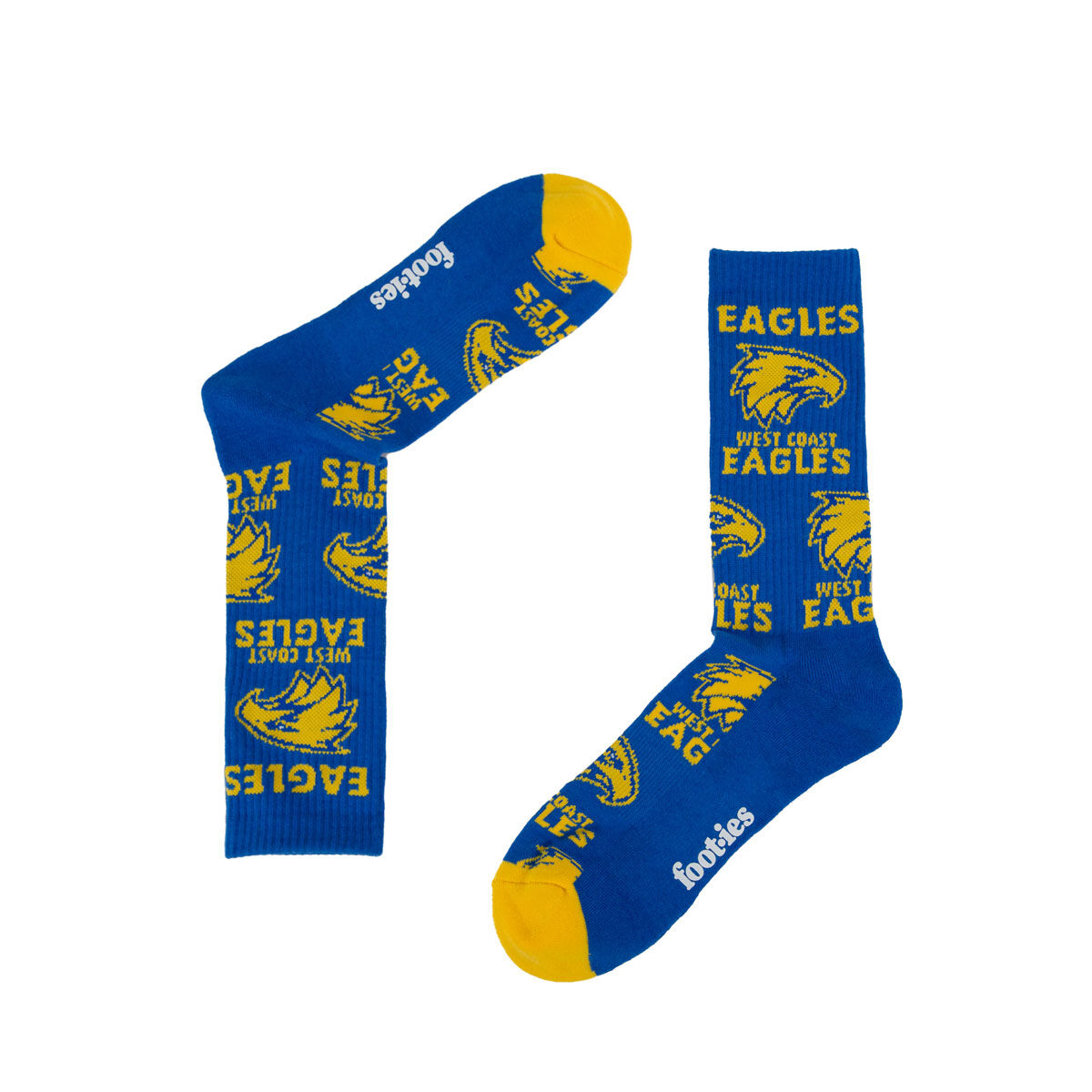 West Coast Eagles Sneaker Socks 2 Pack Multi M/L