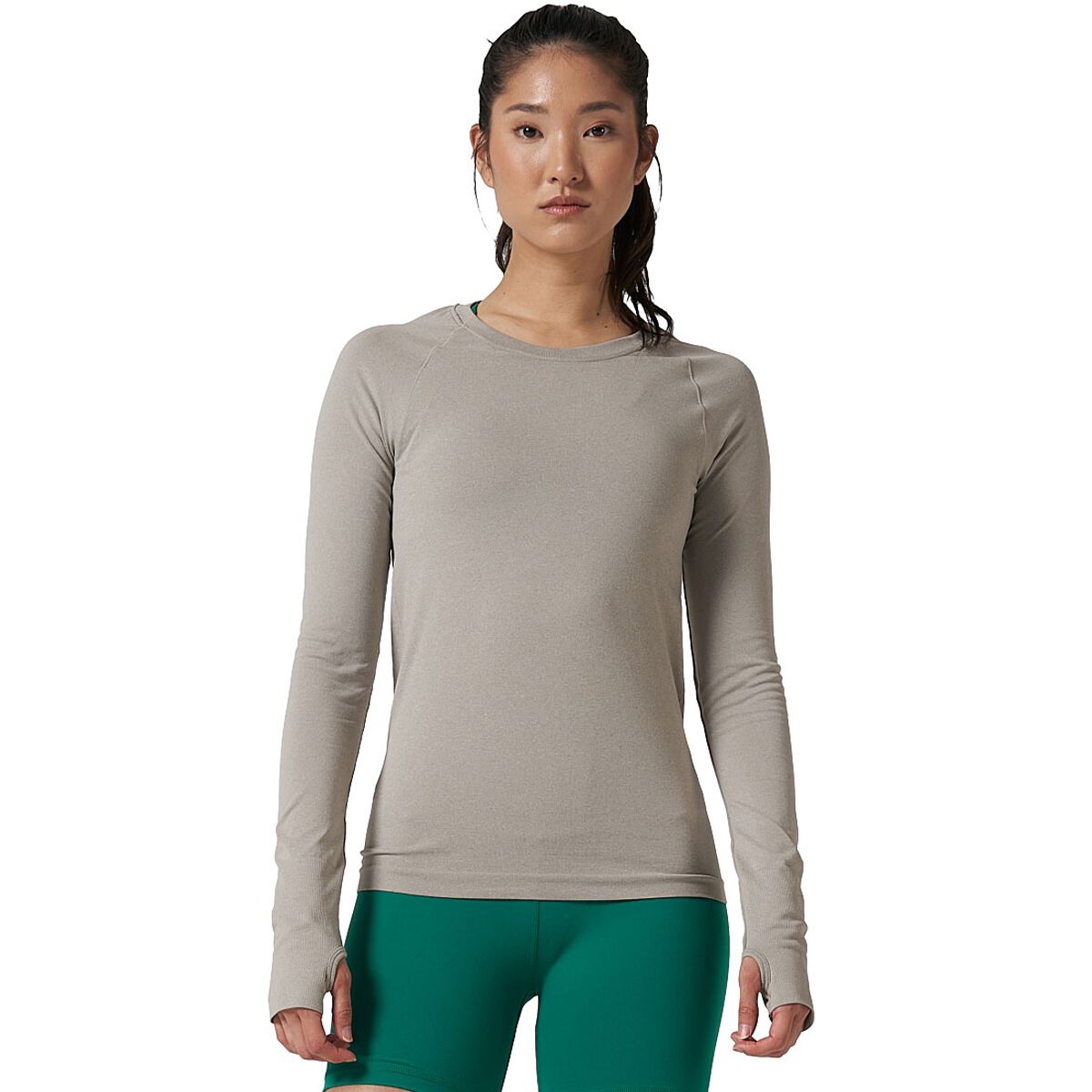 Ell/Voo Womens Reili Seam Free Long Sleeve Top