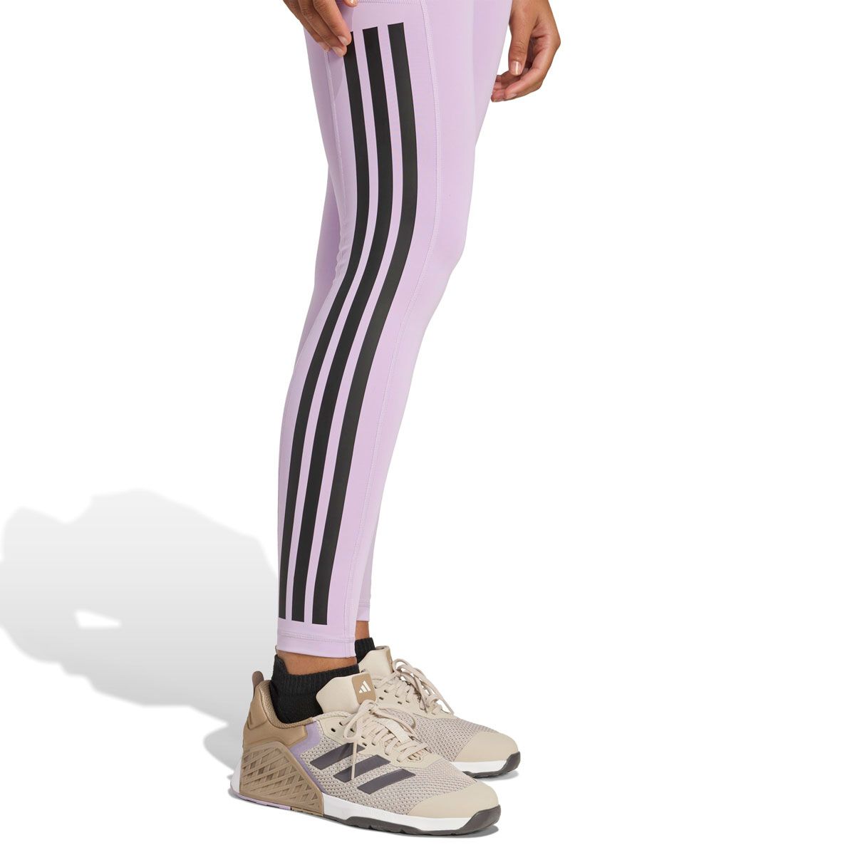 adidas Womens Optime 3-Stripes Full Length Tights