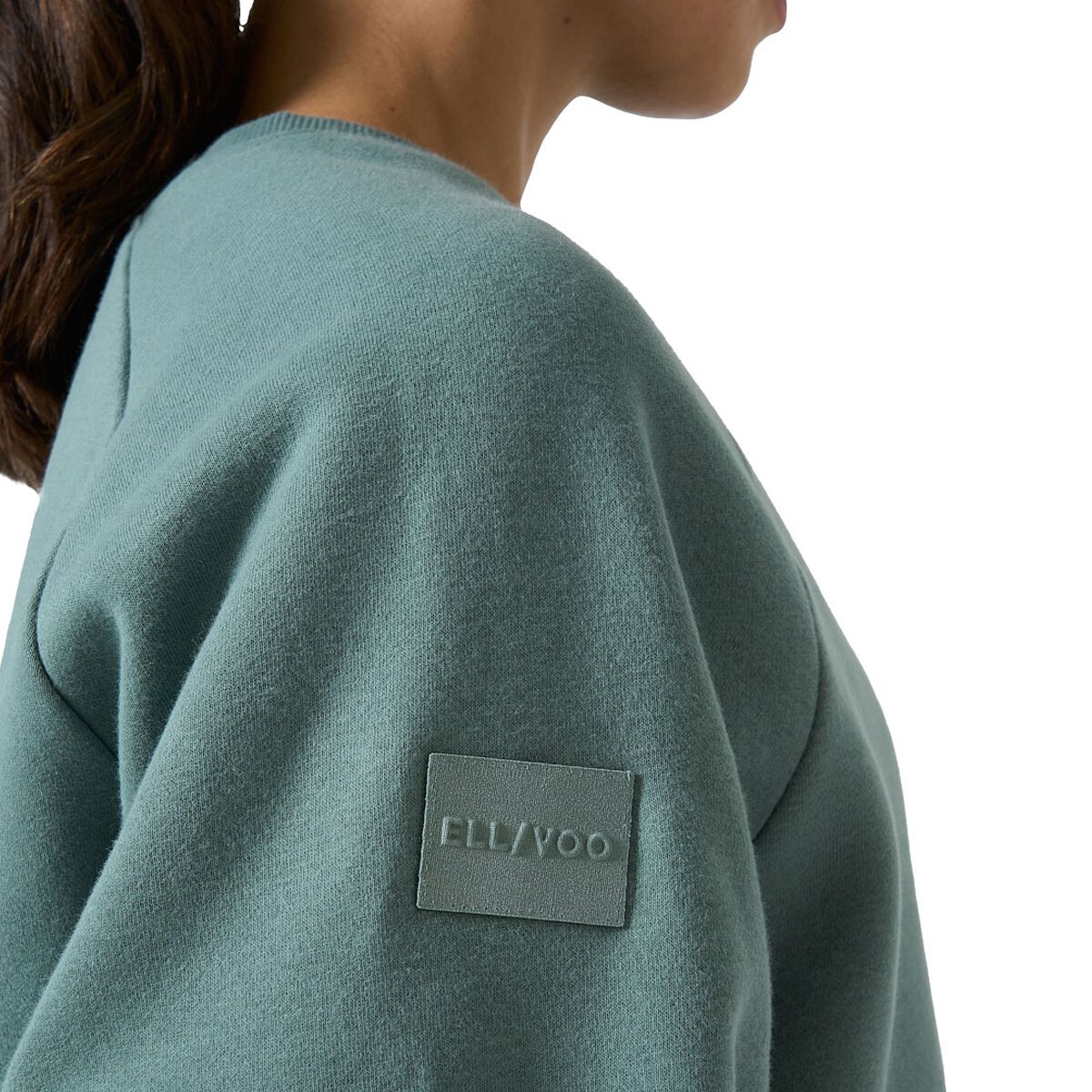 Ell/Voo Womens Mae Fleece Crew Neck Sweatshirt