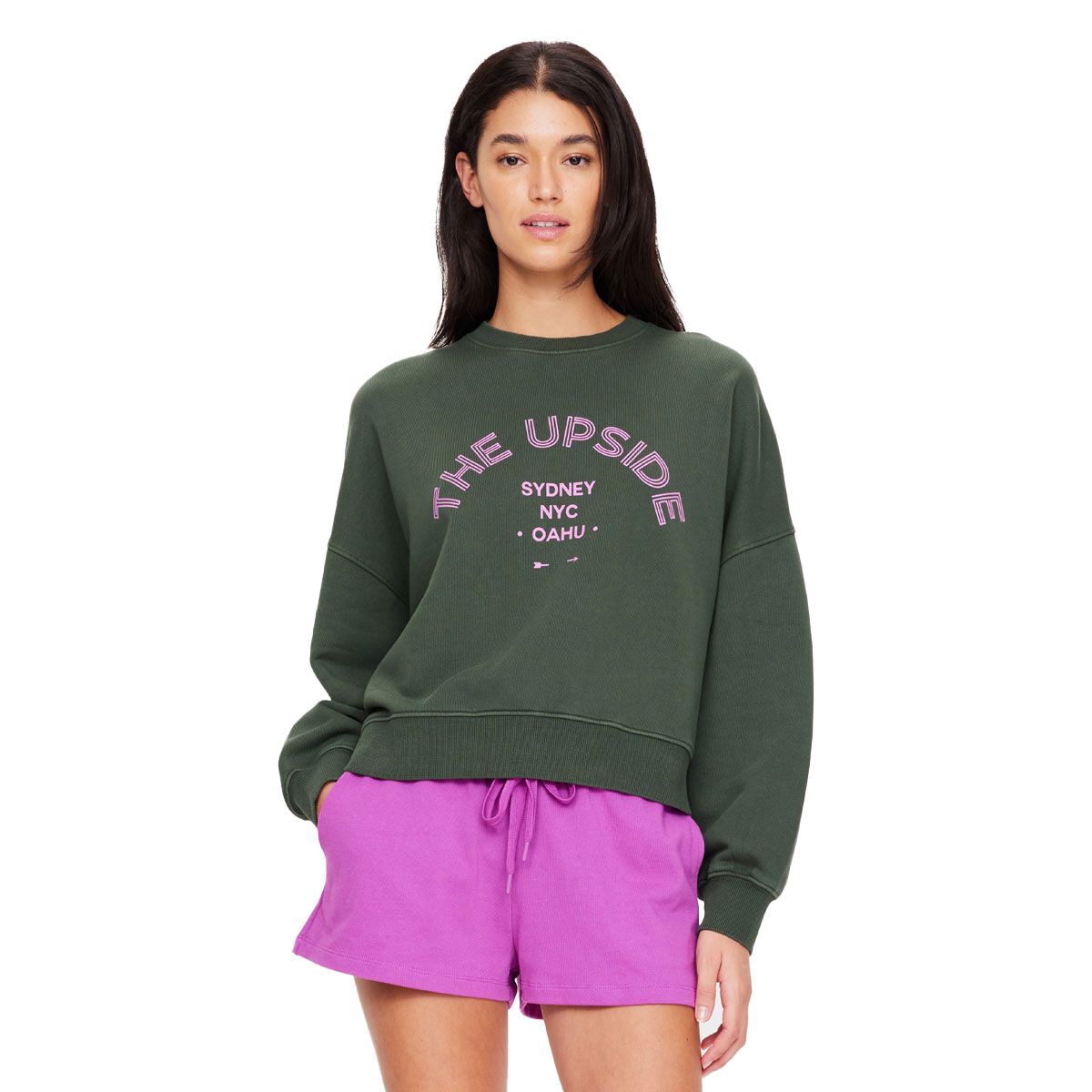 The Upside Womens Jetset Paloma Crew Sweatshirt