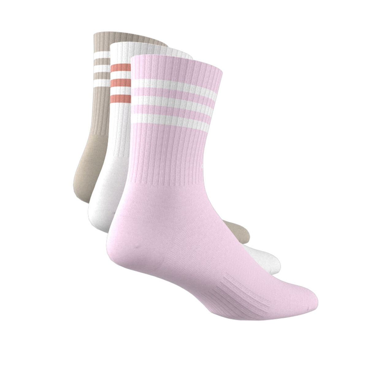 adidas 3-Stripes Cushioned Mid-Cut Socks