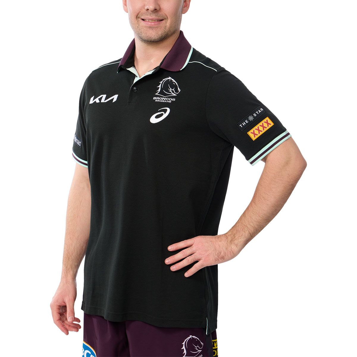 Brisbane Broncos 2025 Mens Team Polo