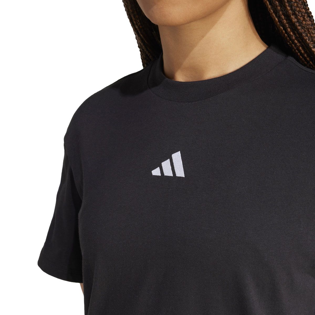 adidas Womens Essentials 3 Stripes Boyfriend Tee