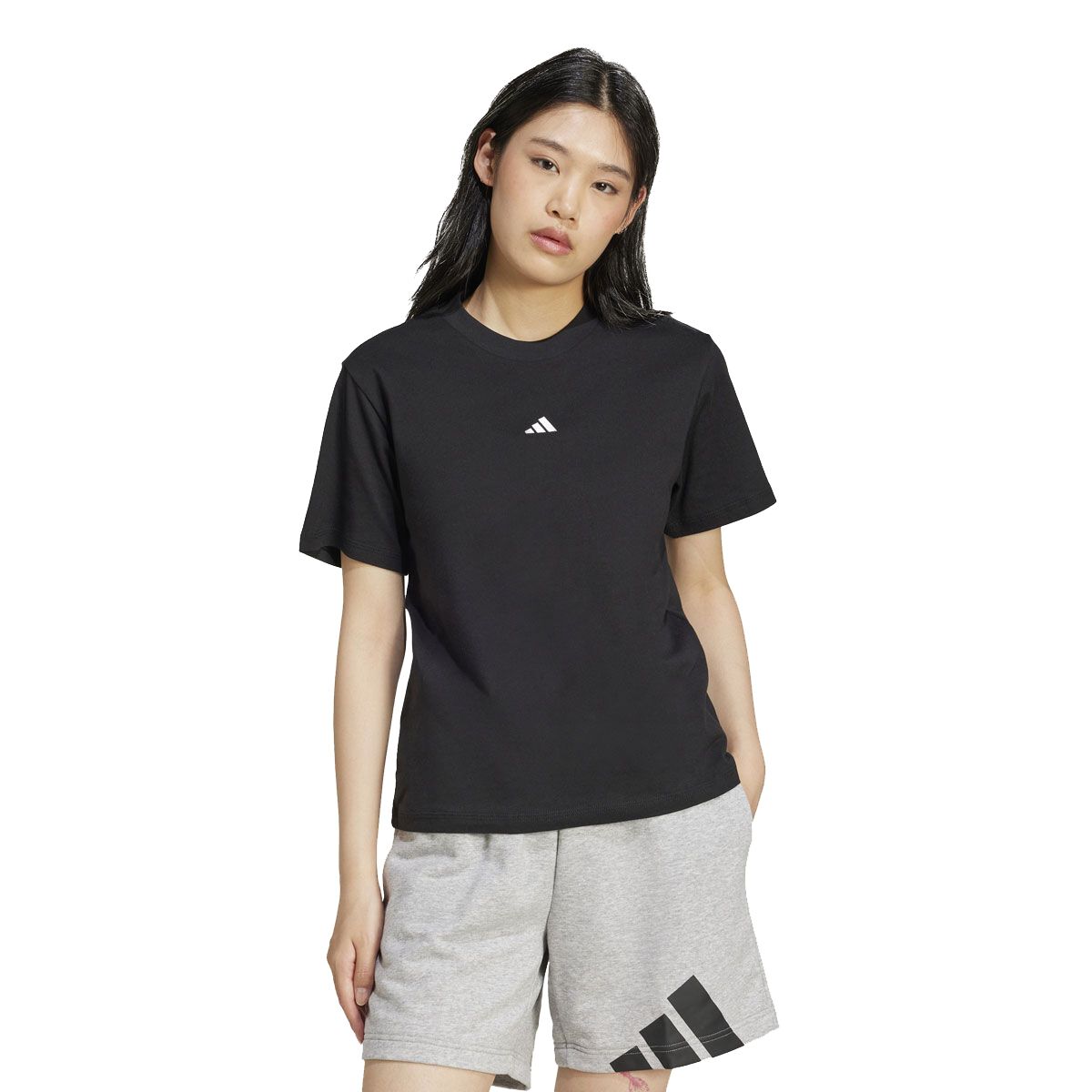 adidas Womens Essentials Small Logo Cotton Tee