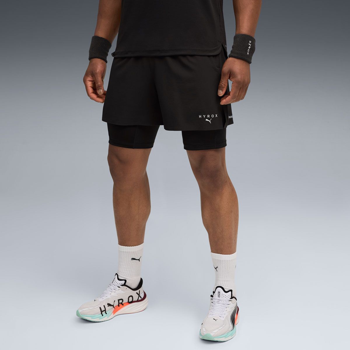 PUMA x HYROX Mens 5 Inch 2in1 Training Shorts