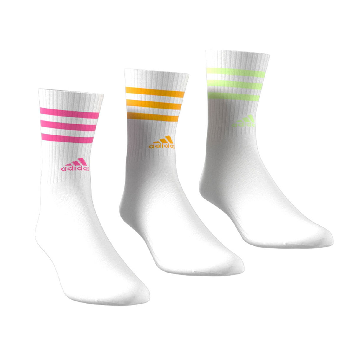adidas 3-Stripes Cushioned Crew Socks