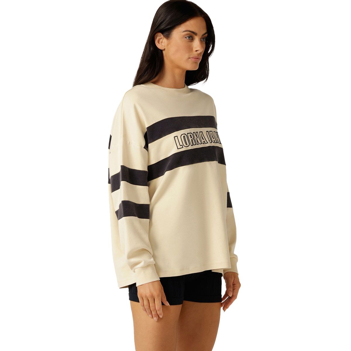 Lorna Jane Womens Throwback Oversized Crew Sweatshirt