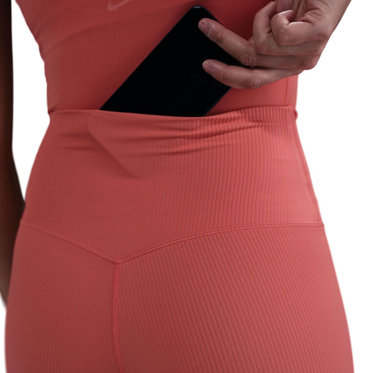 Nike Womens Zenvy Dri-FIT High Rise 7/8 Rib Tights