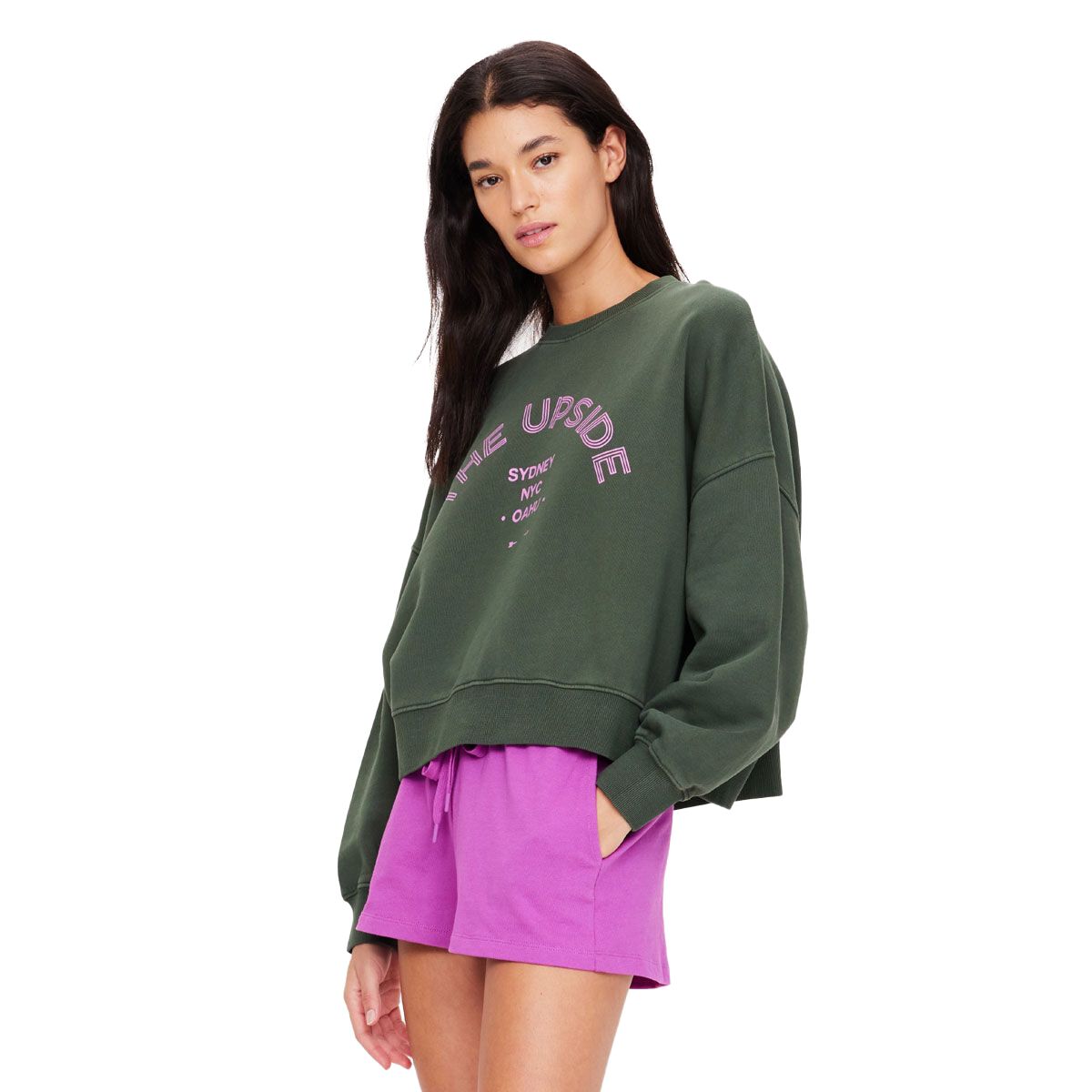 The Upside Womens Jetset Paloma Crew Sweatshirt