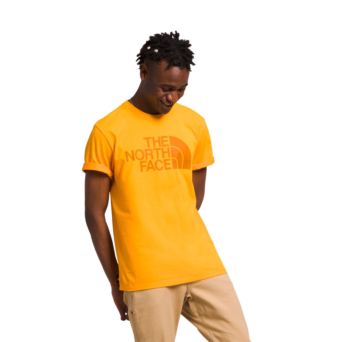 The North Face Mens Half Dome Tee Gold L
