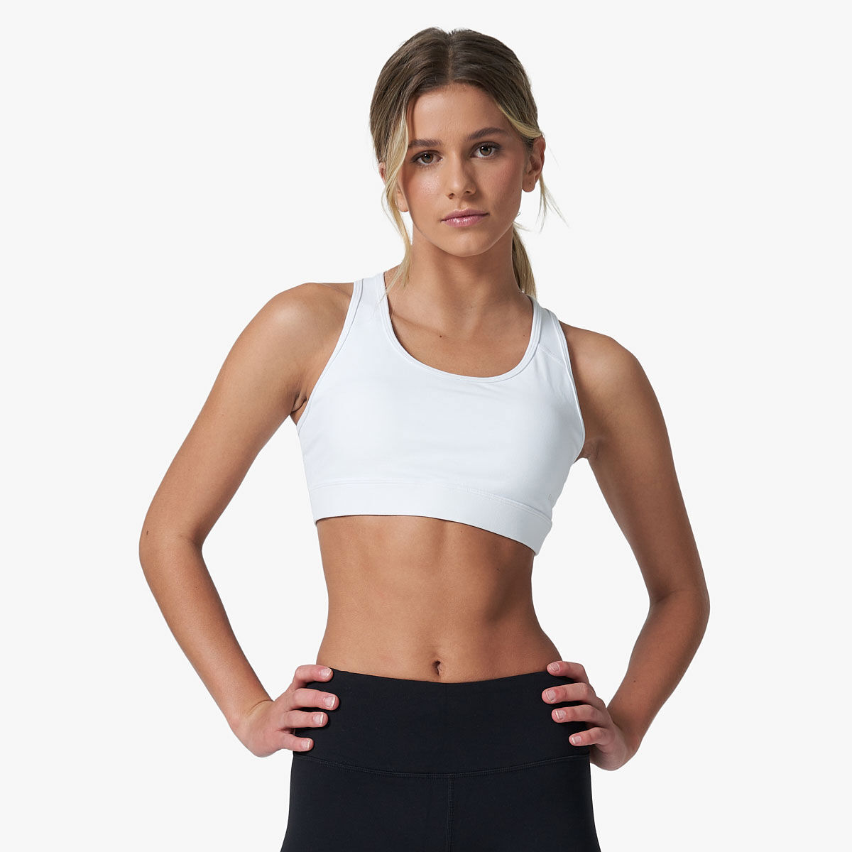 Ell/Voo Womens Essentials Crop Sports Bra