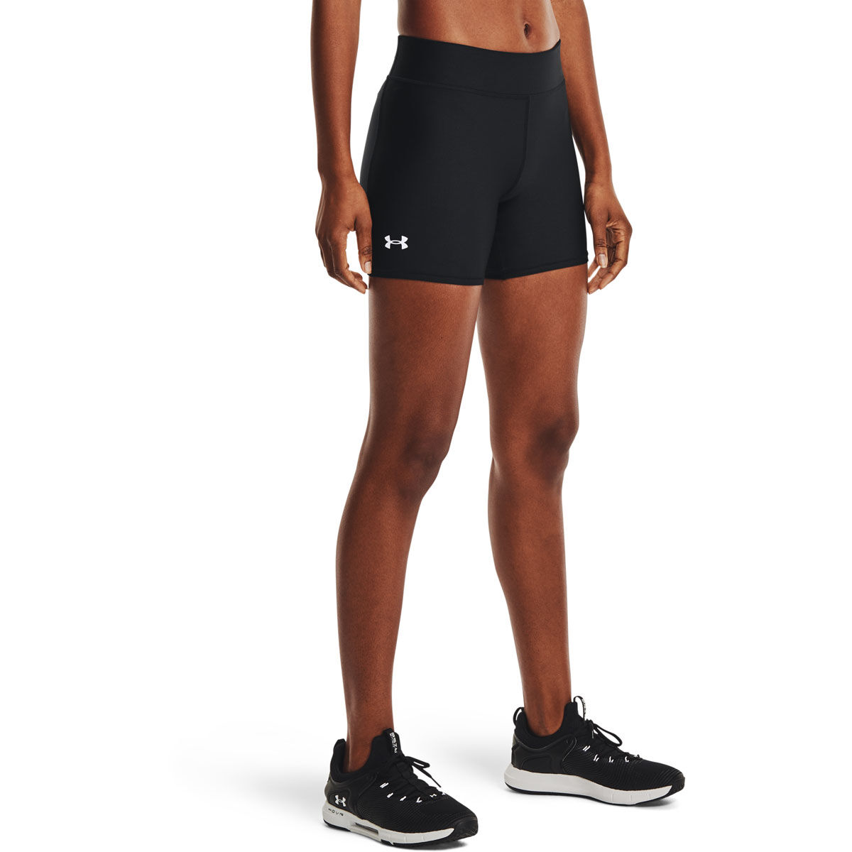 Under Armour Womens HeatGear Armour Mid Rise Middy Bike Tights