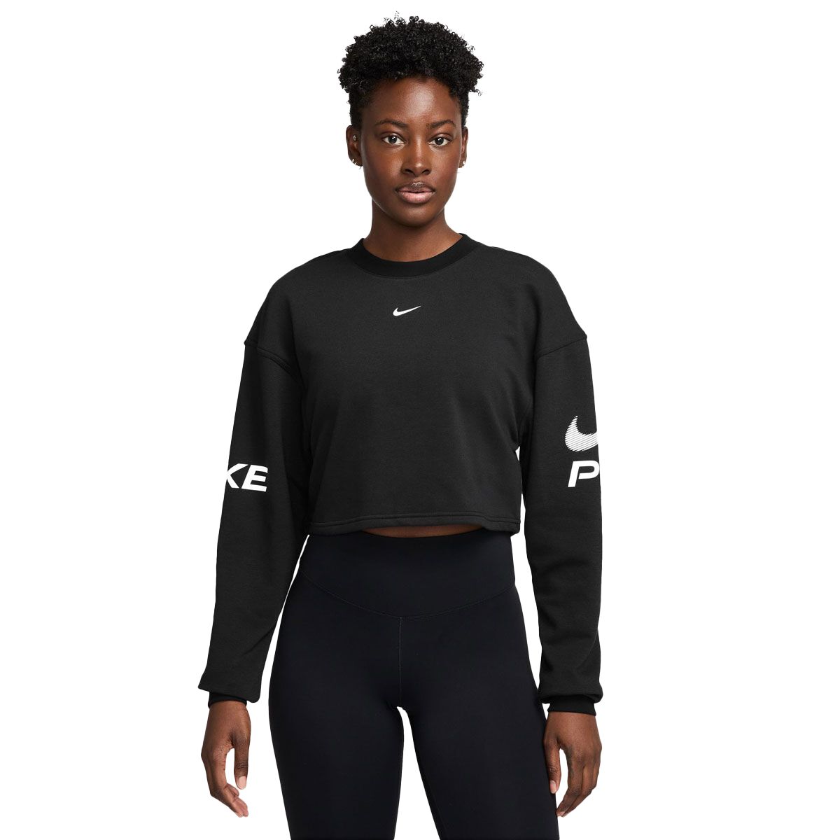 Nike Pro Womens Dri-FIT Graphic Crew Sweatshirt