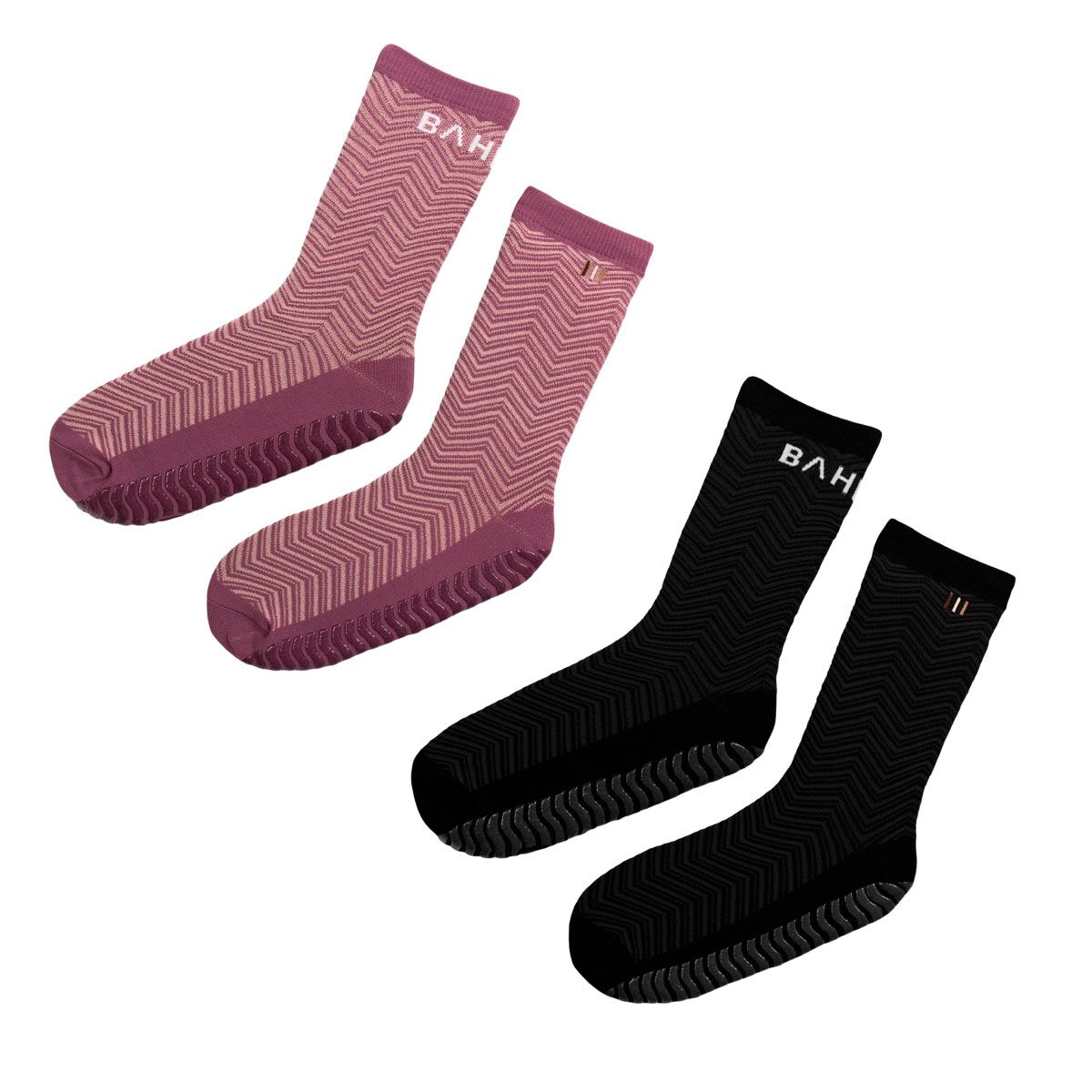 Bahe Grippy Chevron Ankle Socks 2 Pack