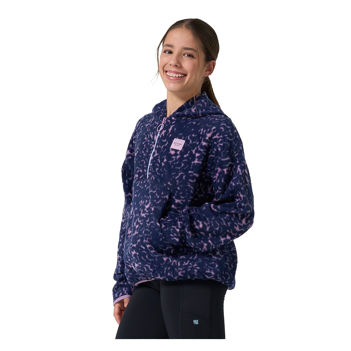 Ell/Voo Junior Bria Quarter Zip Pullover Hoodie