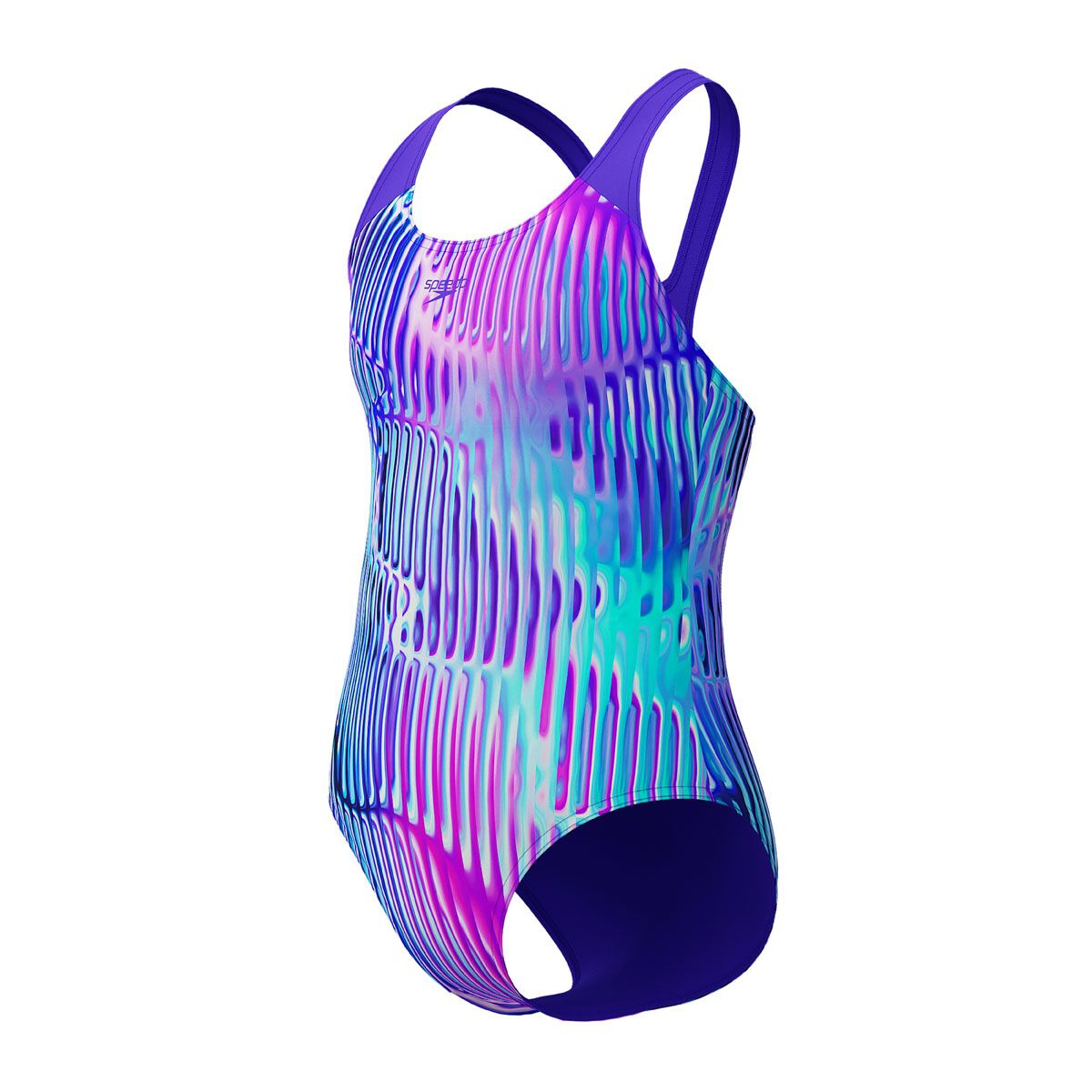 Speedo Girls Digi Allover Splashback One Piece Swimsuit