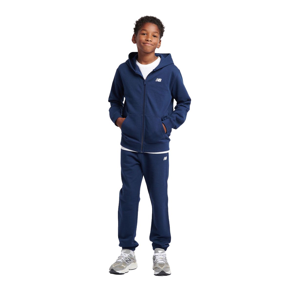 New Balance Junior French Terry Small Logo Jogger Track Pants